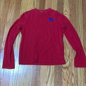 Red Long sleeve Abercrombie shirt